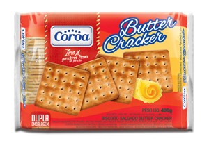 Linha de crackers 0% de gordura trans por porção.