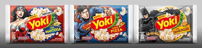  Novas embalagens  super-herois estampam sabores exclusivos. 