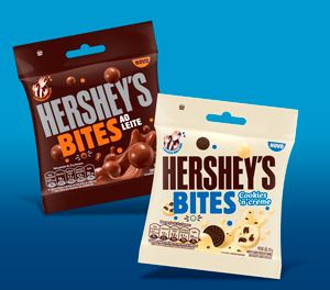 Lançamento da Hershey: ingresso da marca no segmento de confeitos de chocolate no Brasil.