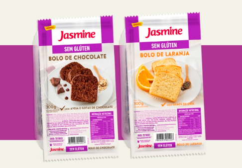 Jasmine expande portfólio de produtos sem glúten com linha de bolos