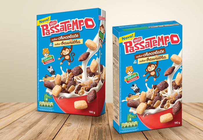 Passatempo como cereal matinal